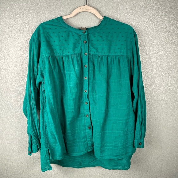 Anthropologie Pilcro The Mila Draped Down Down Long Sleeve Peasant Top Sz XS - Picture 2 of 9